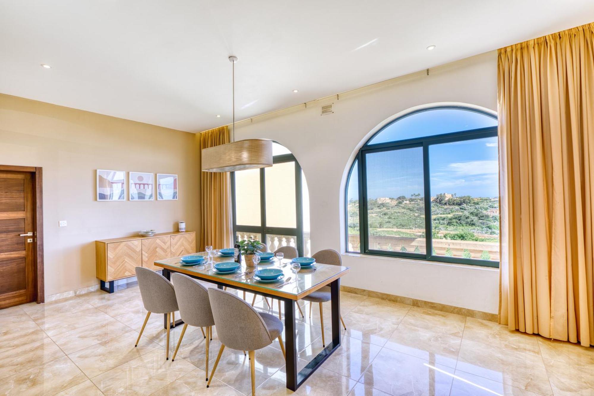 Spacious, Bright, Valley & Sea View Maisonette Xaghra Luaran gambar